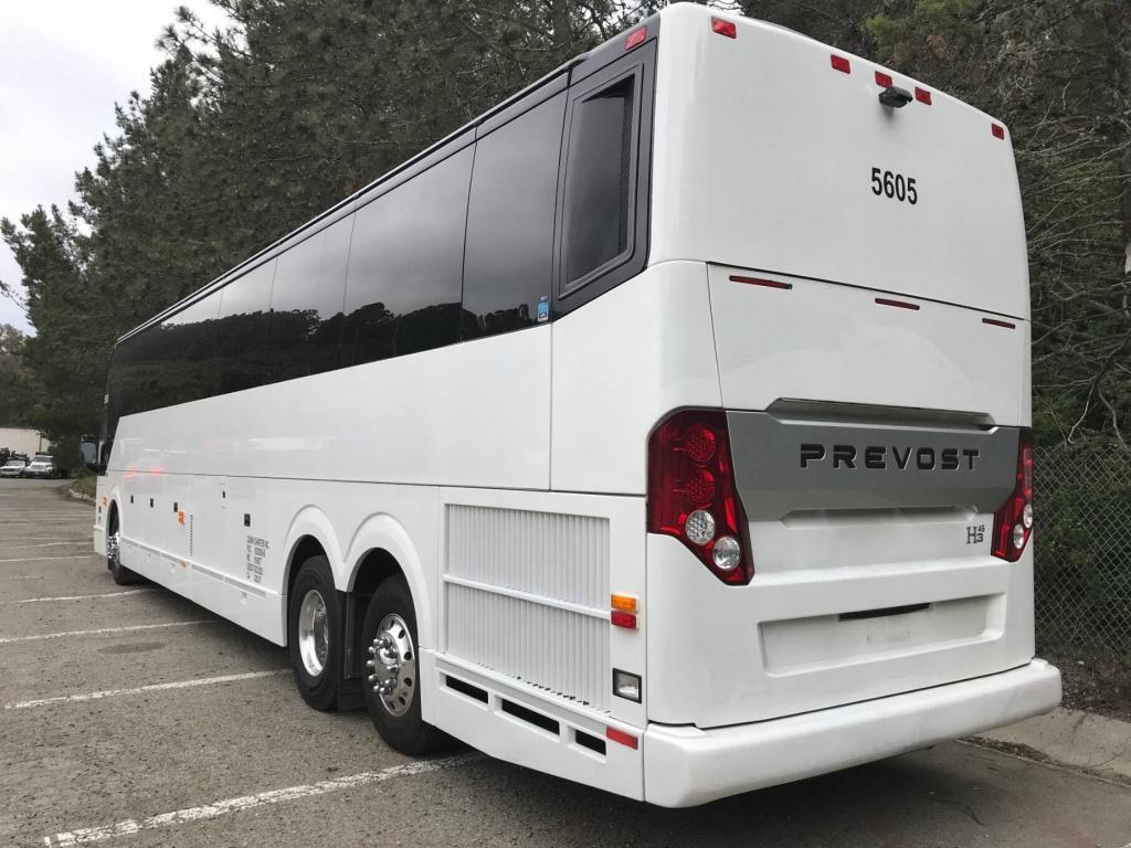 luxury motor coach rental Prevost 2018