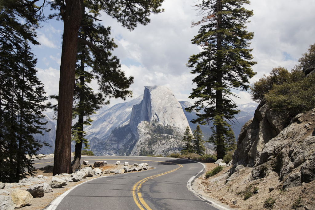 Scenic view of Yosemite National Park.