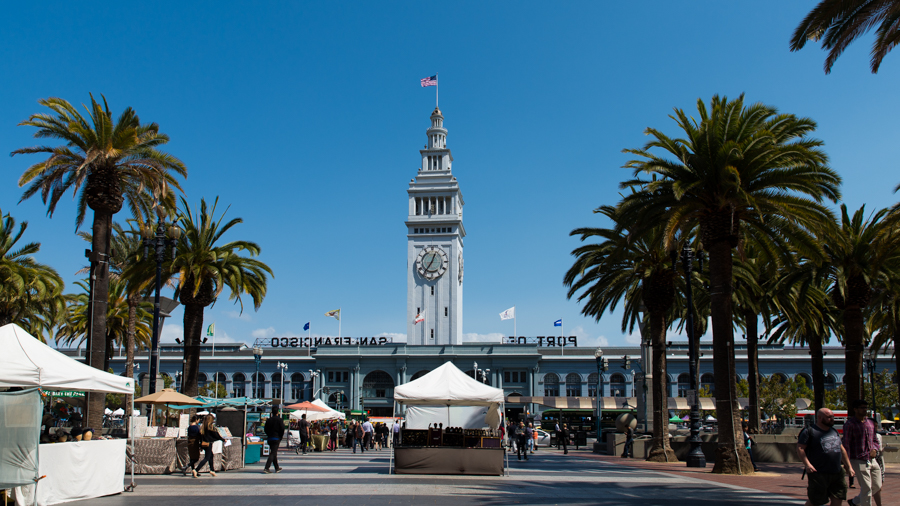 San Francisco Ferry Building along The Embarcadero
