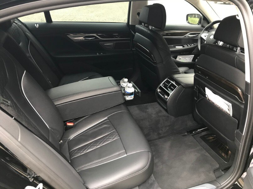 An interior-view of BMW 750i