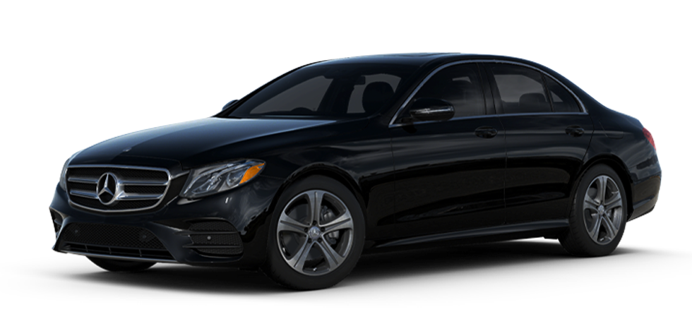 A stylish Mercedes-Benz E300 in black