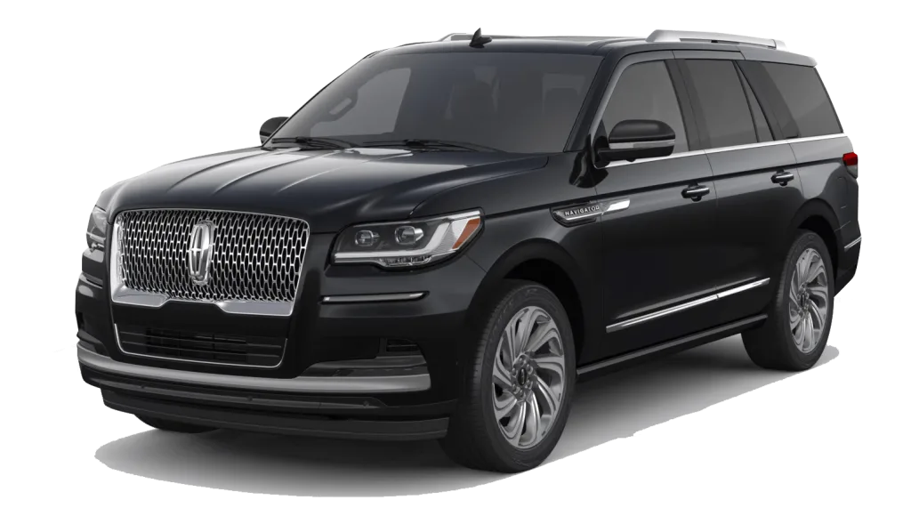 Black Lincoln Navigator SUV for an SFO airport transfer