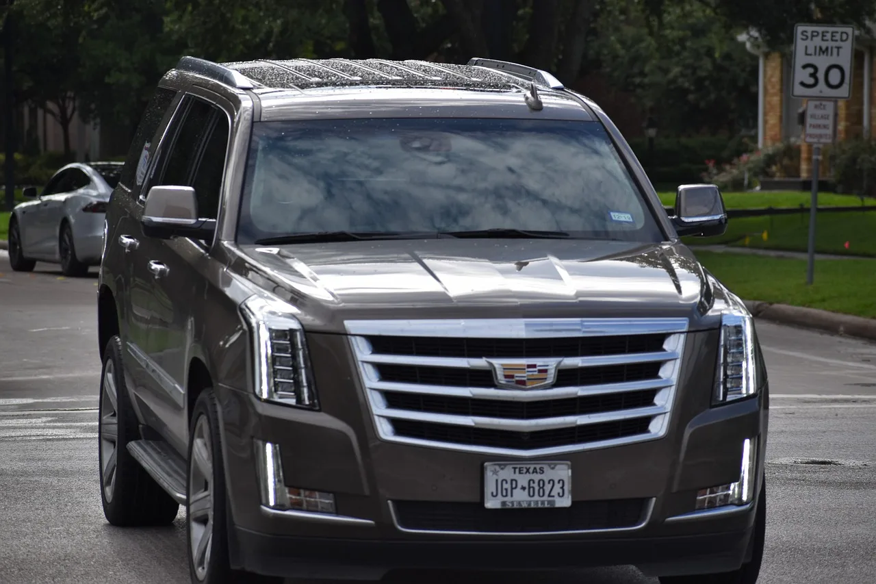 A black Cadillac Escalade