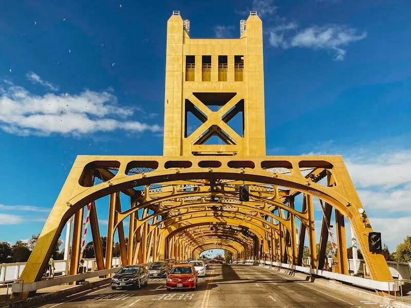 View of Tower Bridge in Sacramento