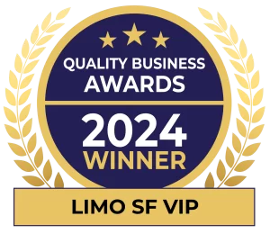 Quality Business Awards 2024 winner badge for Limo SF VIP